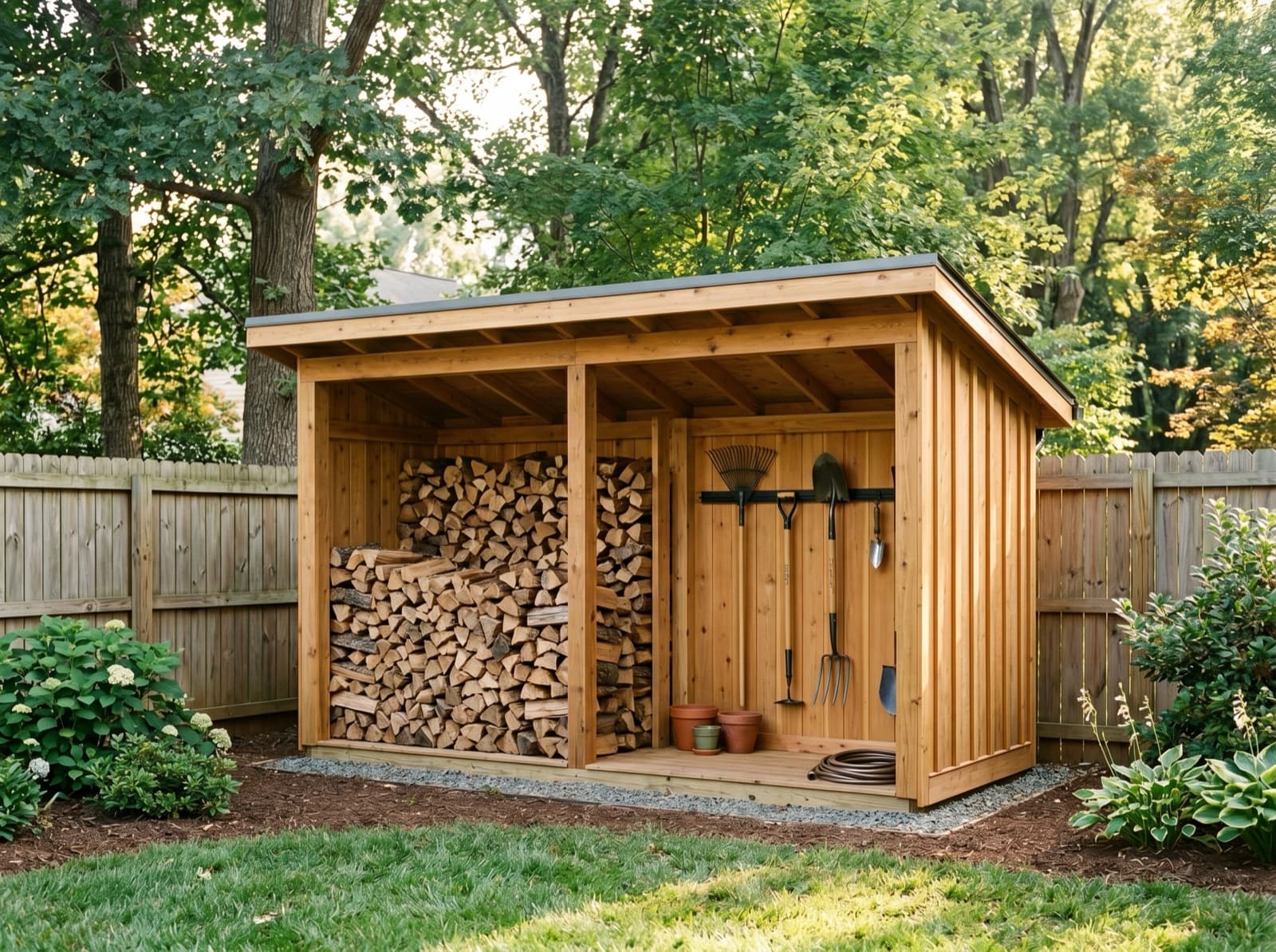 Lean-To Shed built on site in Charlotte, NC
